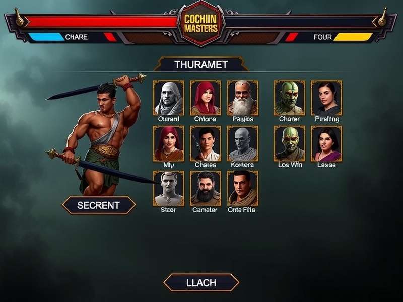 Cochin Combat Masters character selection screen